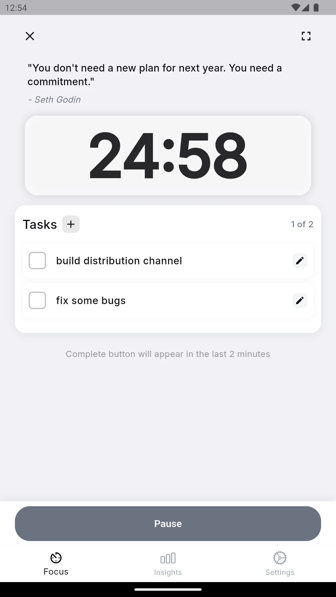 FocusOn: Flip Clock Pomodoro screenshot